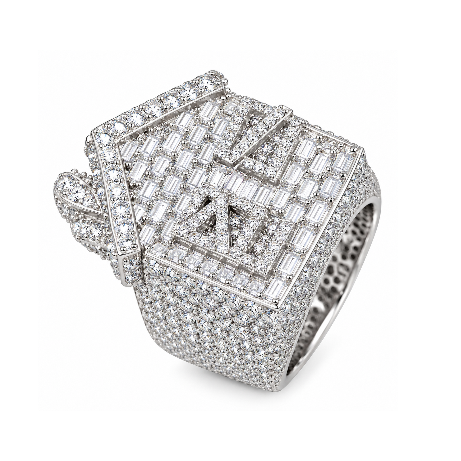 Moissanite Trap House Diamond Ring