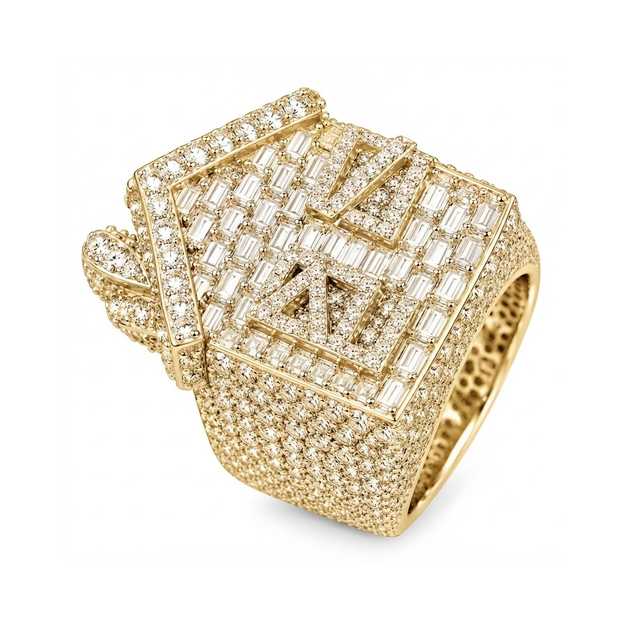 Moissanite Trap House Diamond Ring