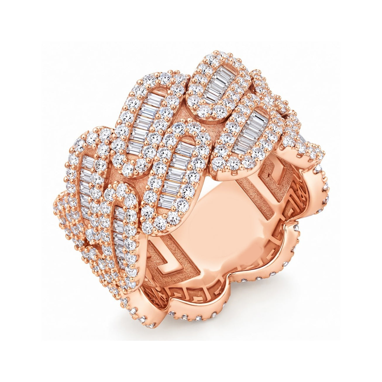 Moissanite Diamond Miami Cuban Link Ring