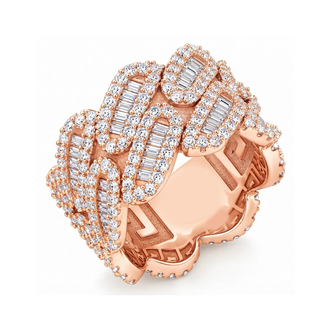 Moissanite Diamond Miami Cuban Link Ring