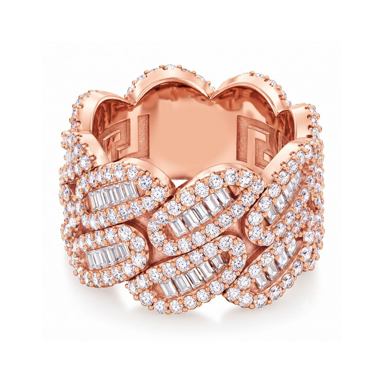 Moissanite Diamond Miami Cuban Link Ring