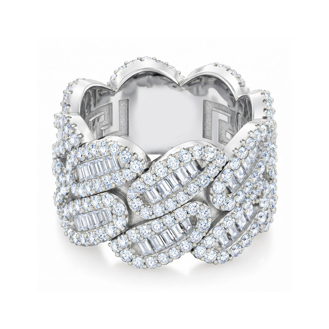 Moissanite Diamond Miami Cuban Link Ring
