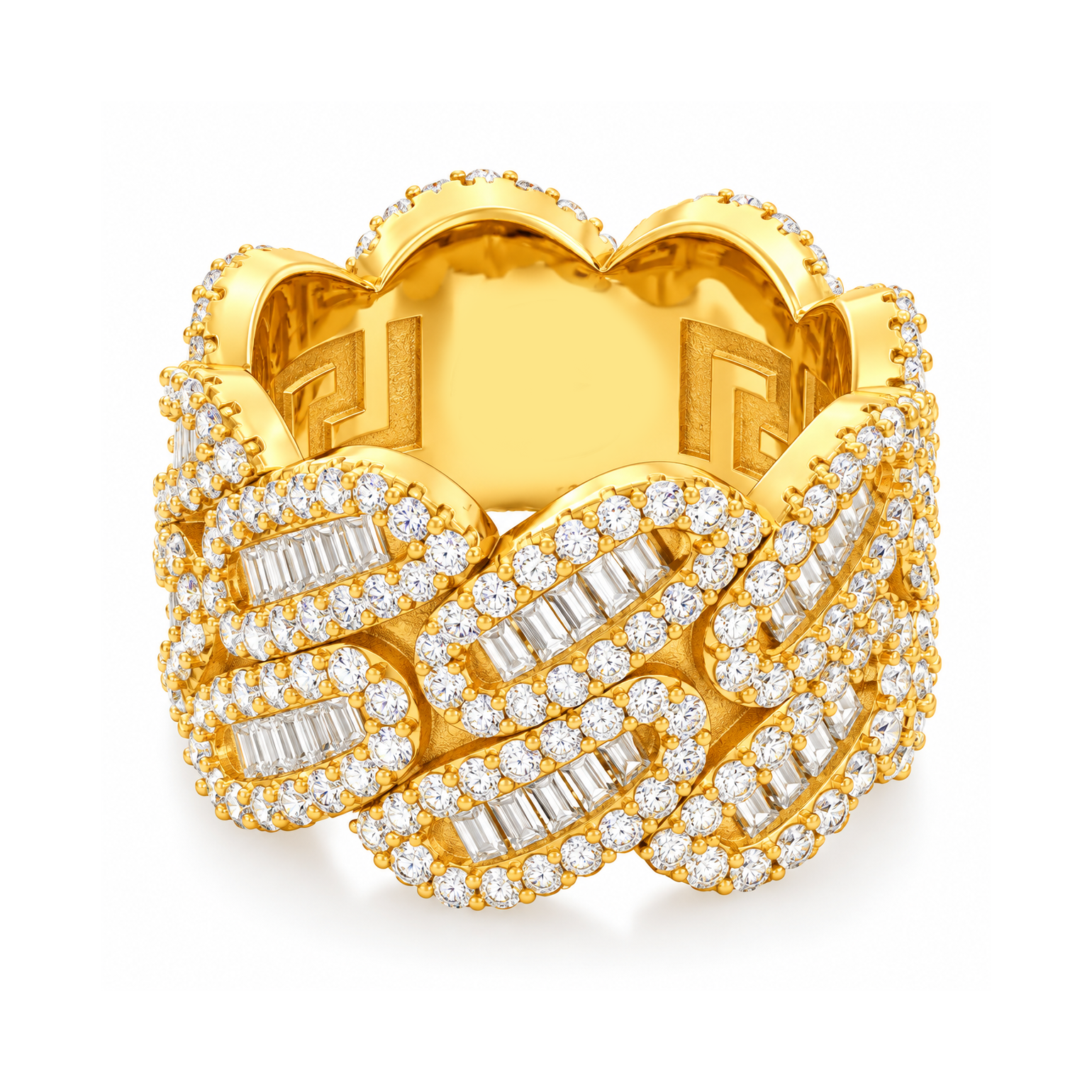 Moissanite Diamond Miami Cuban Link Ring