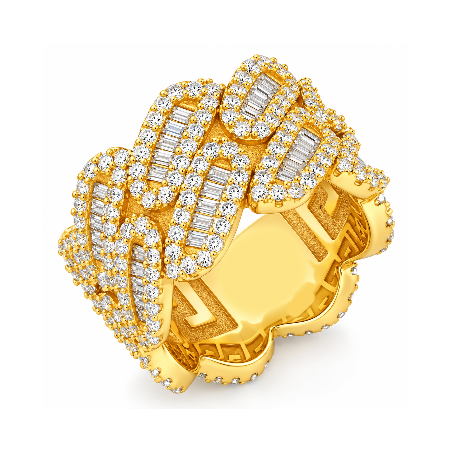 Moissanite Diamond Miami Cuban Link Ring