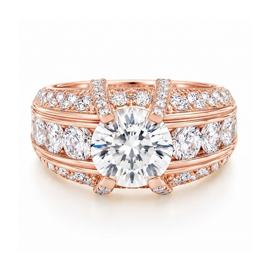 Solitaire Diamond Hip Hop Style Ring