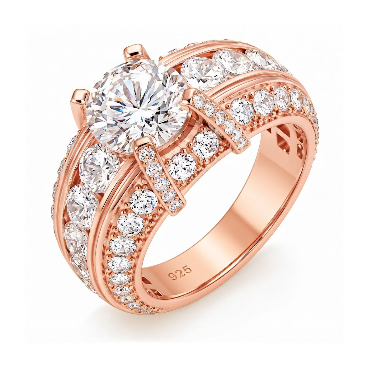 Solitaire Diamond Hip Hop Style Ring