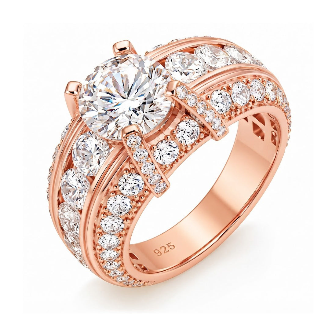 Solitaire Diamond Hip Hop Style Ring