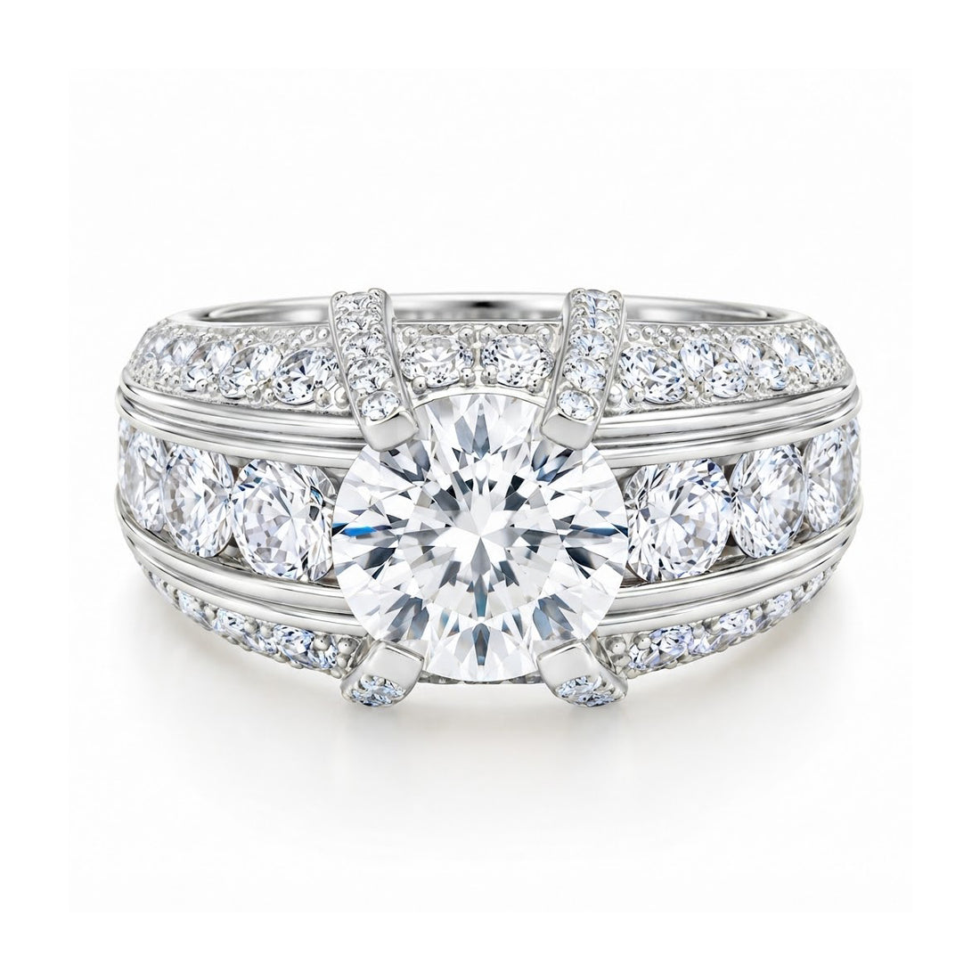Solitaire Diamond Hip Hop Style Ring