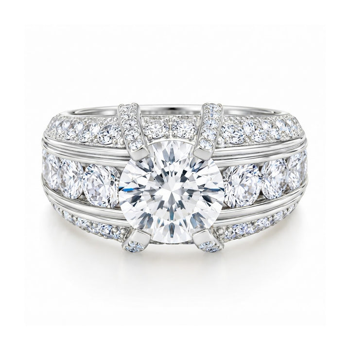 Solitaire Diamond Hip Hop Style Ring