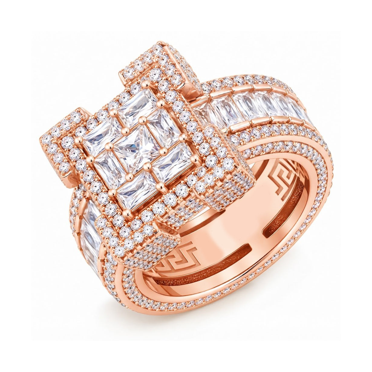 Baguette Cut Square Shape Diamond Ring