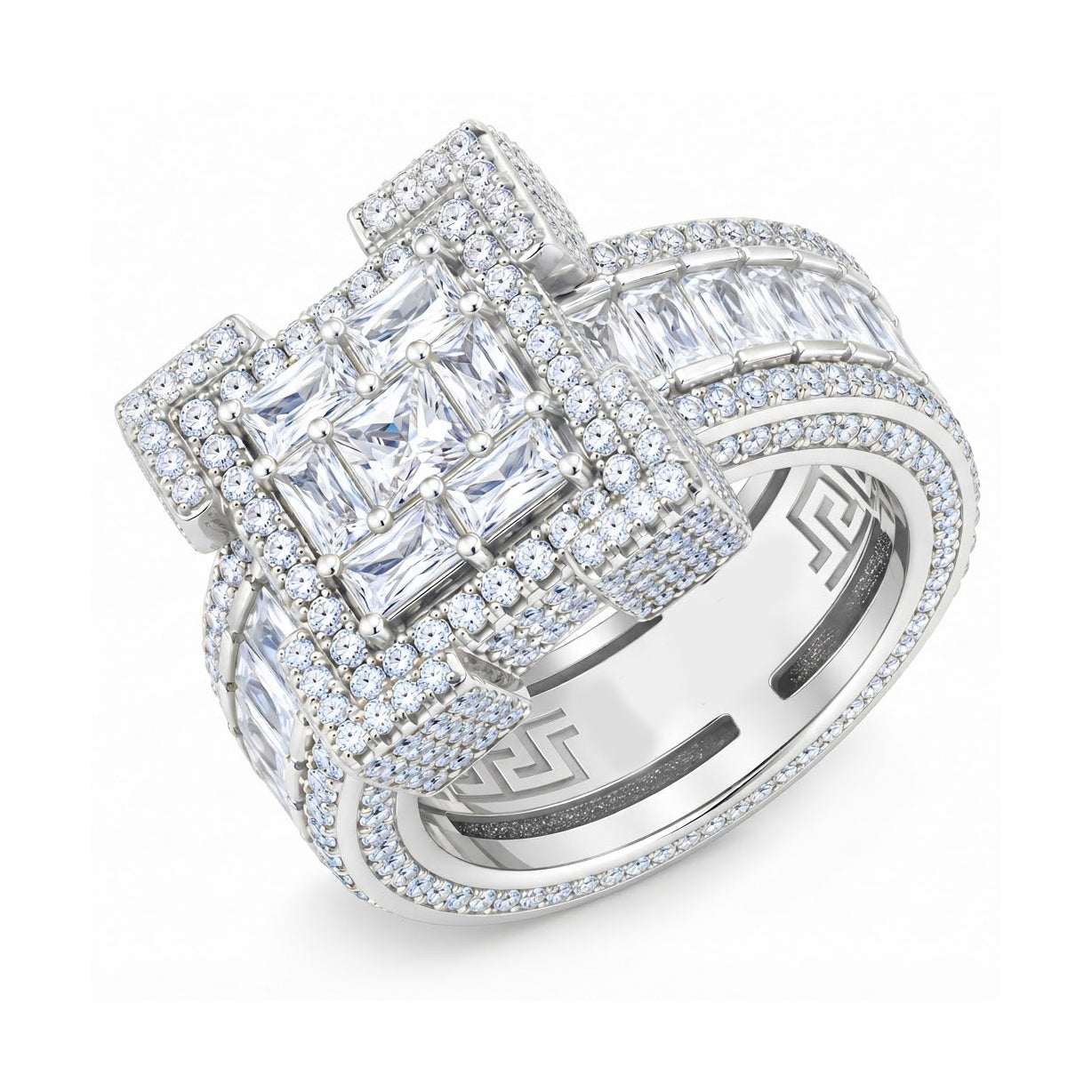 Baguette Cut Square Shape Diamond Ring