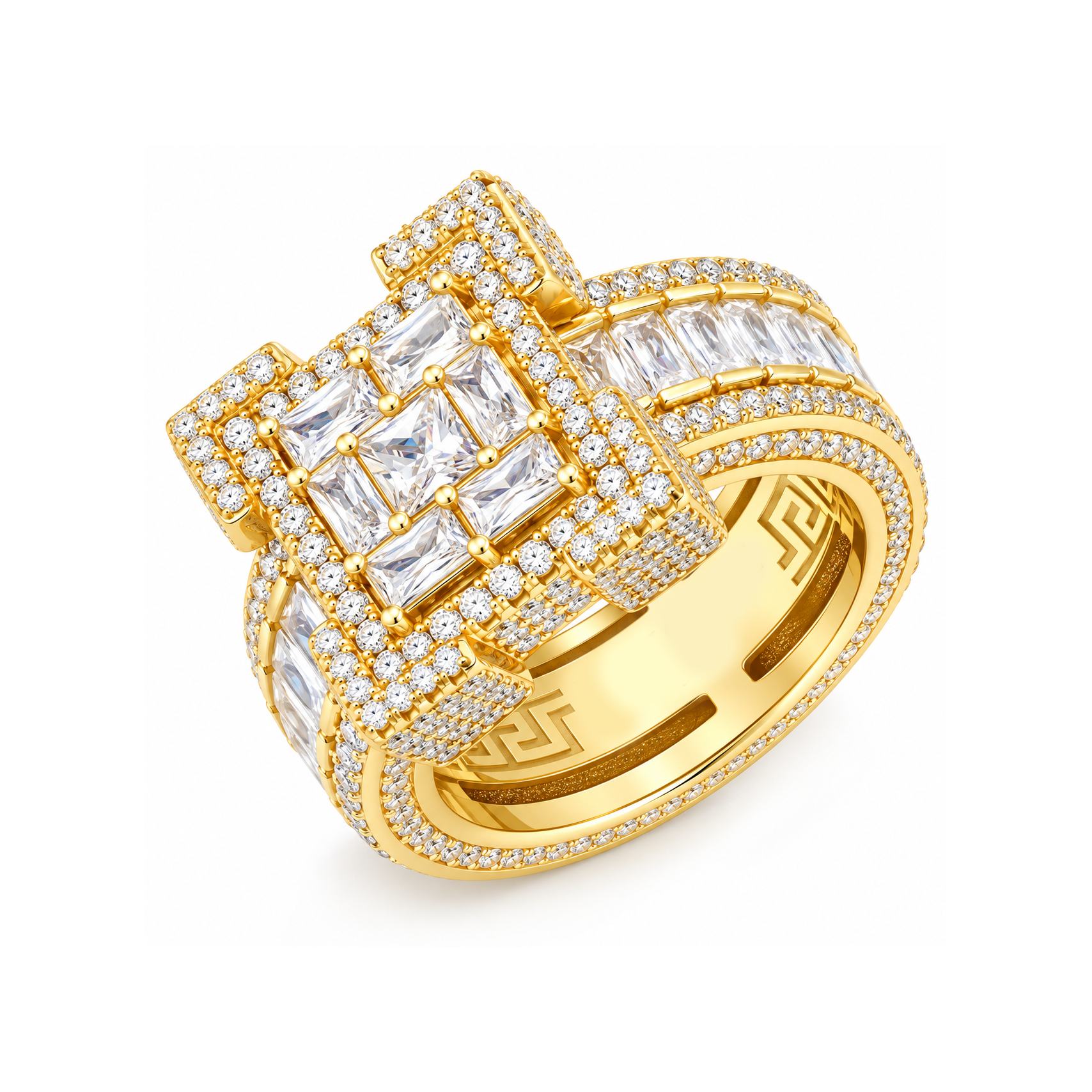 Baguette Cut Square Shape Diamond Ring