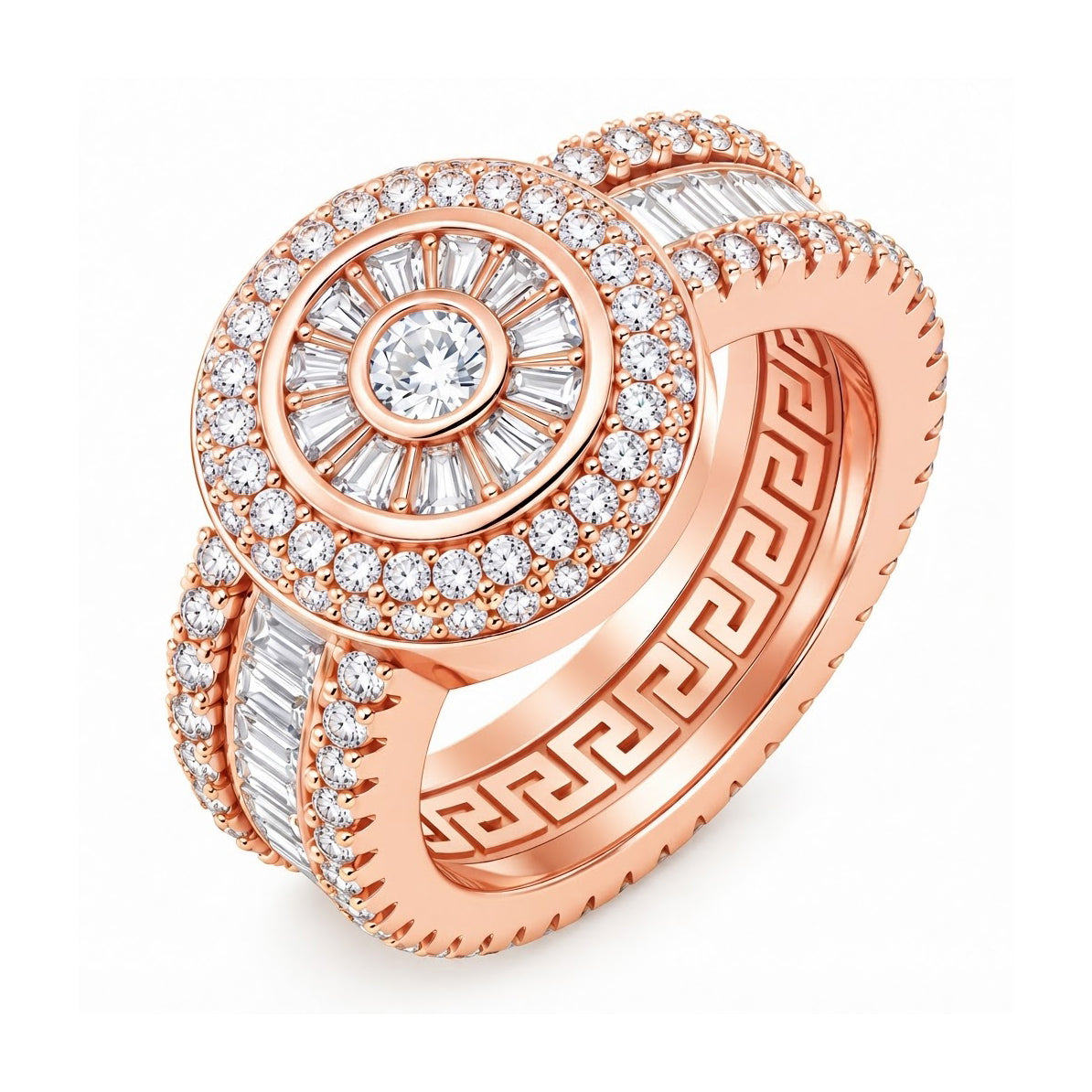 Cluster Baguette Cut Diamond Ring