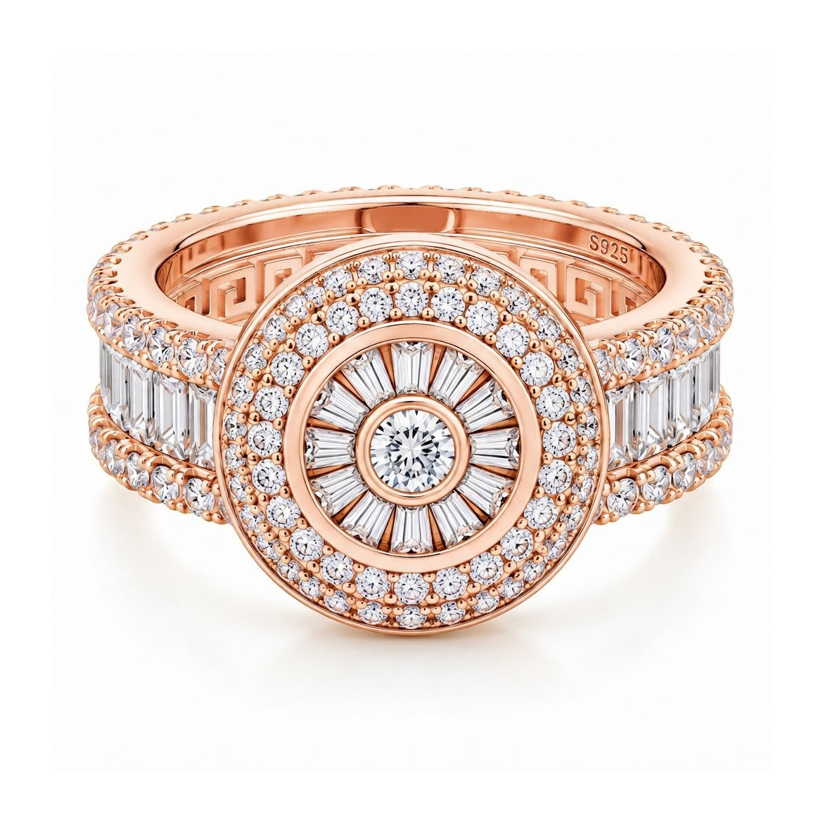Cluster Baguette Cut Diamond Ring