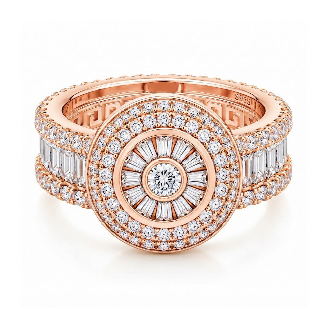 Cluster Baguette Cut Diamond Ring