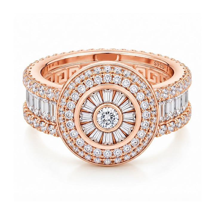 Cluster Baguette Cut Diamond Ring