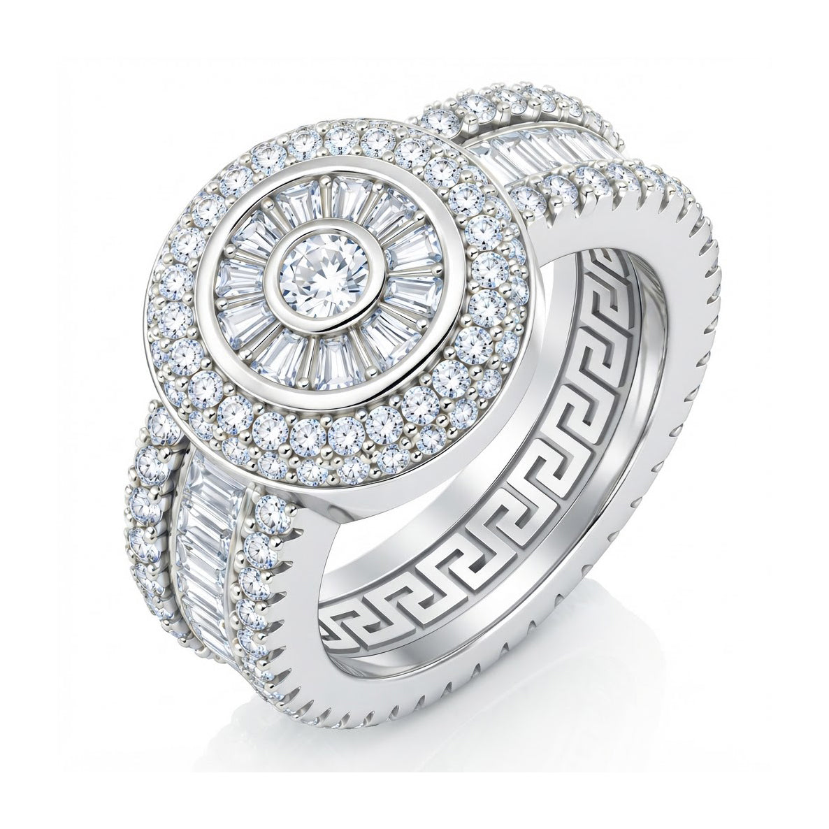 Cluster Baguette Cut Diamond Ring