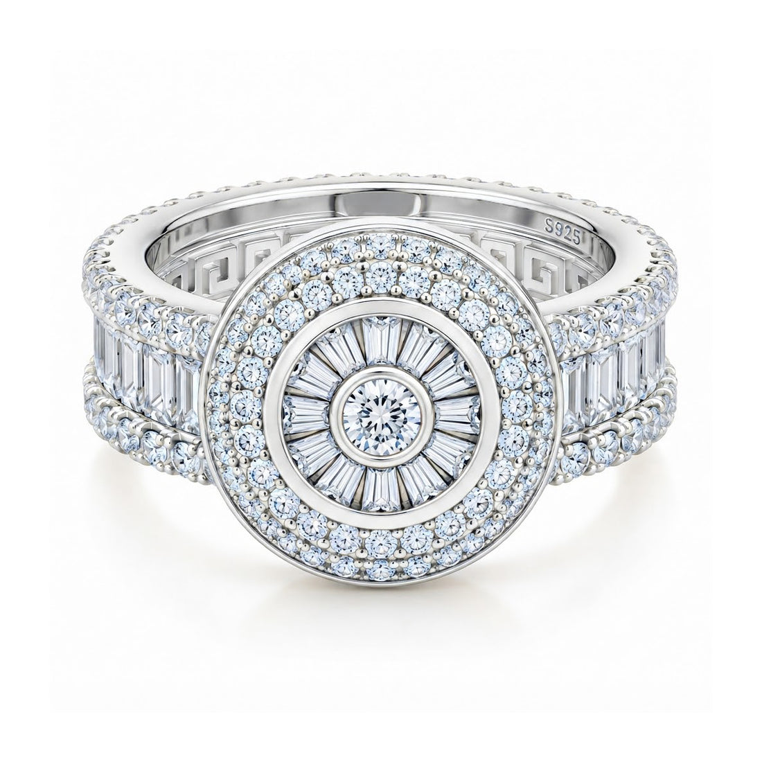 Cluster Baguette Cut Diamond Ring