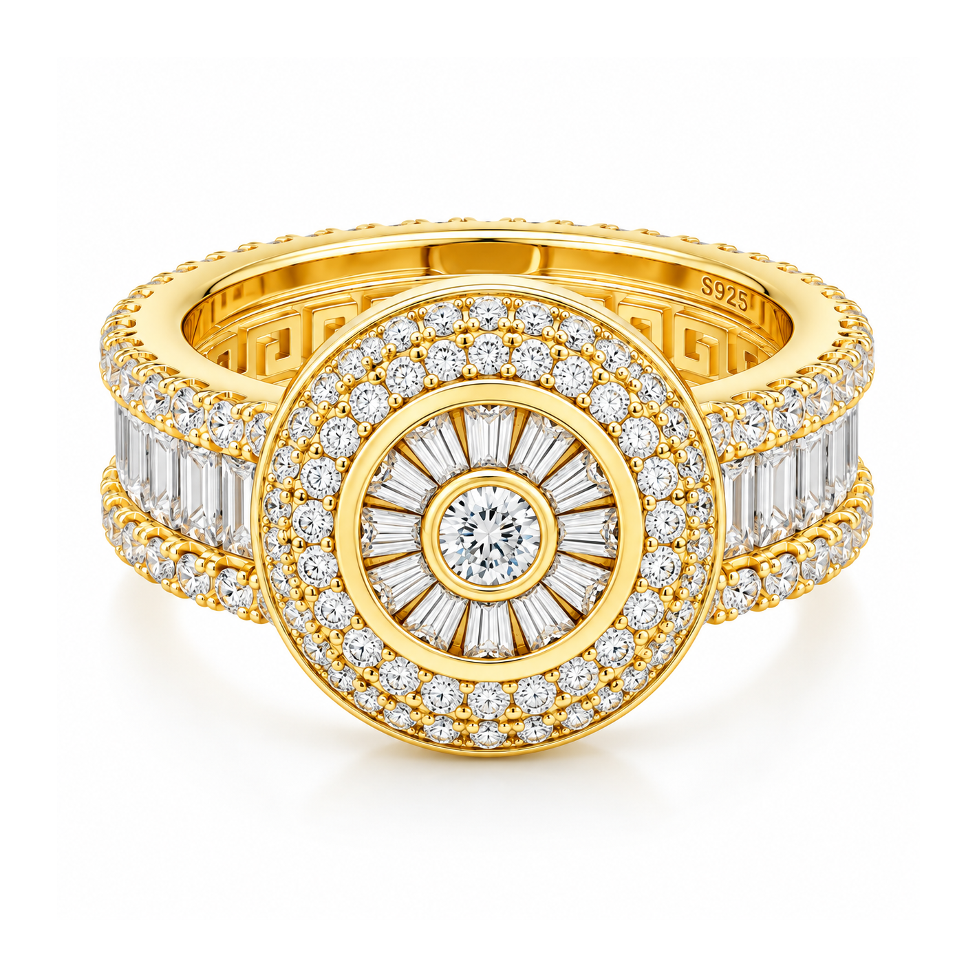 Cluster Baguette Cut Diamond Ring