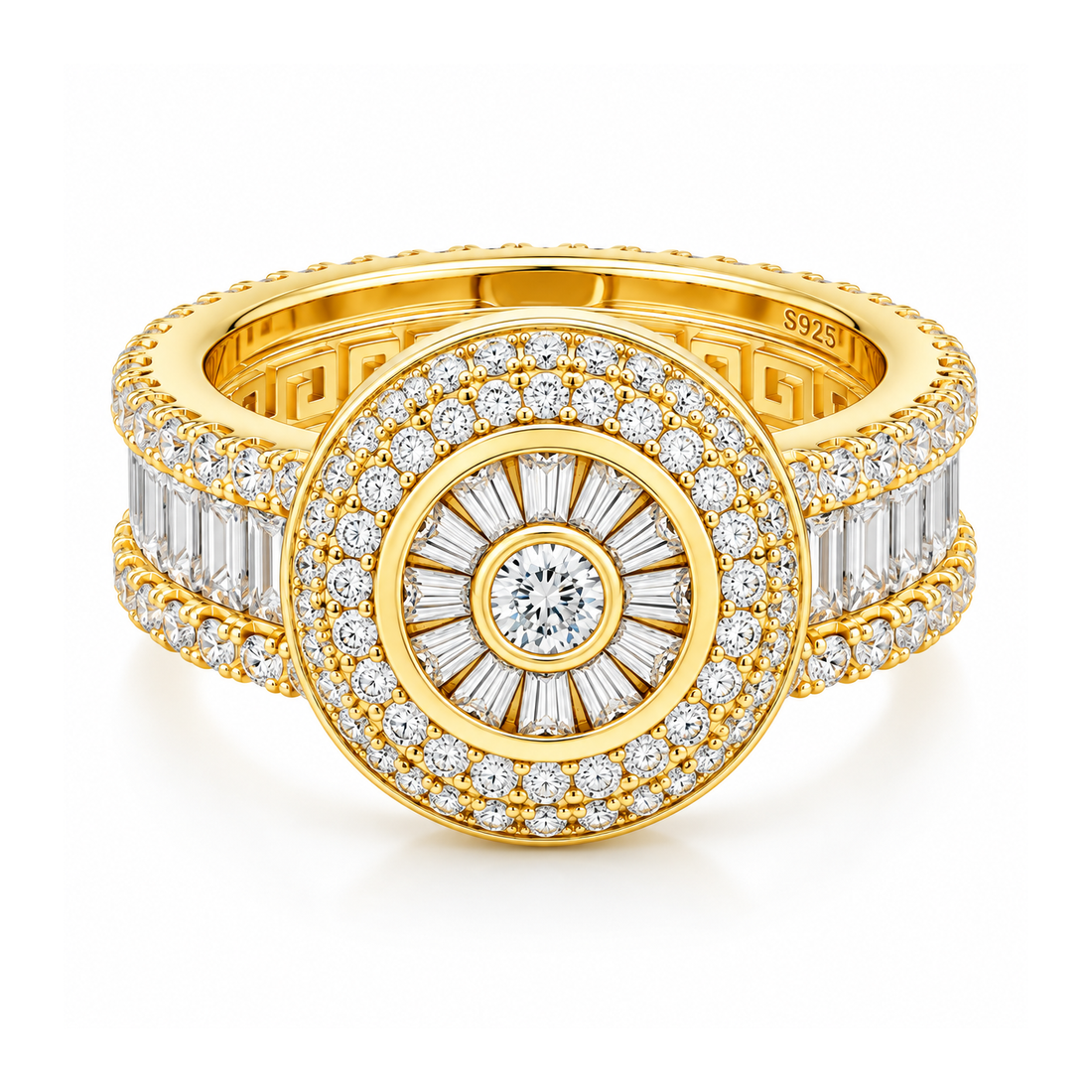 Cluster Baguette Cut Diamond Ring