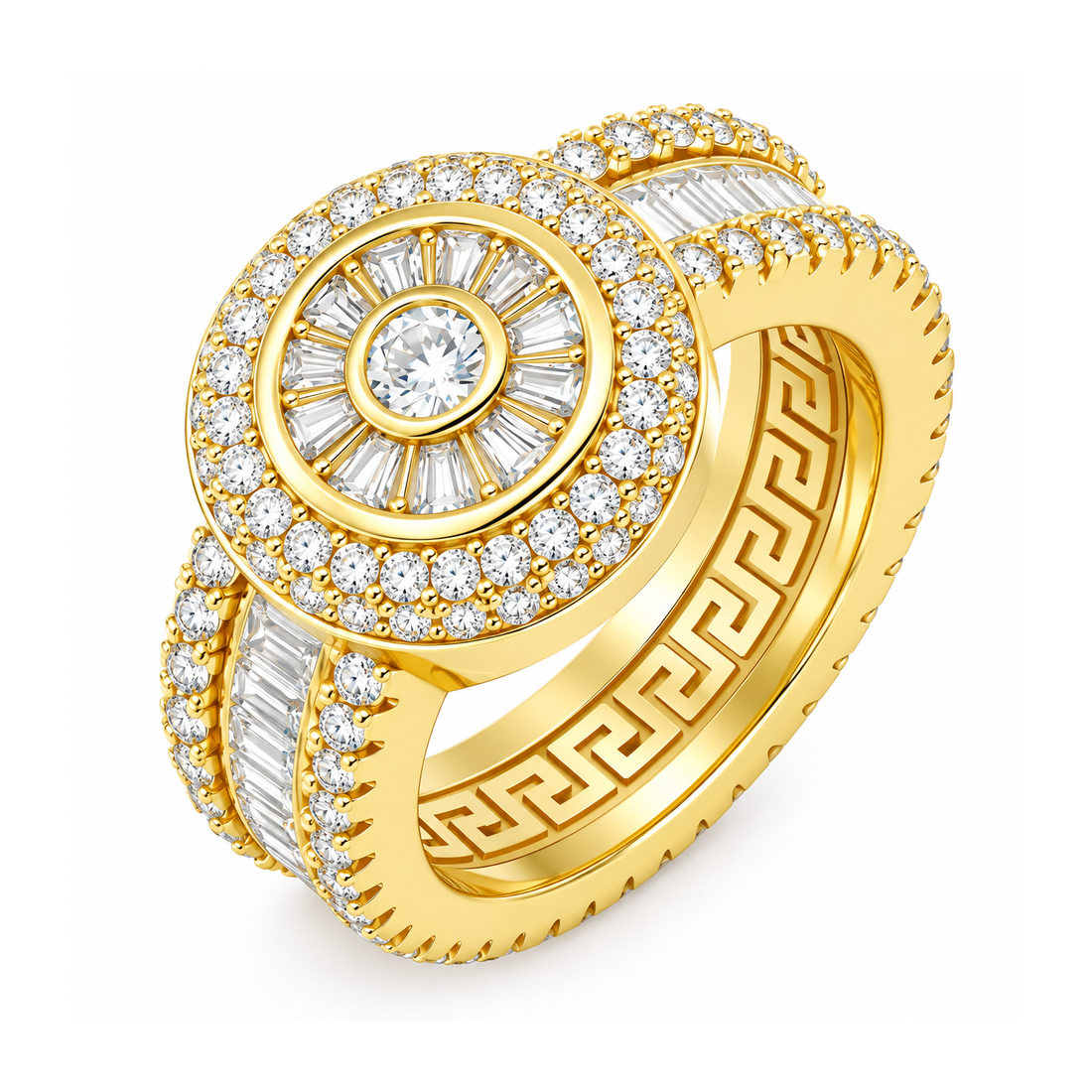 Cluster Baguette Cut Diamond Ring