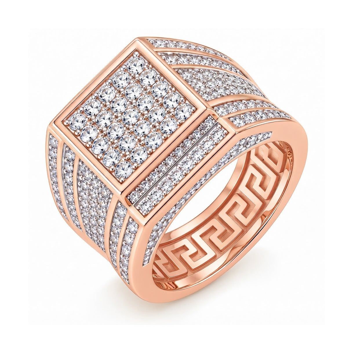 Cubist Moissanite Diamond Ring