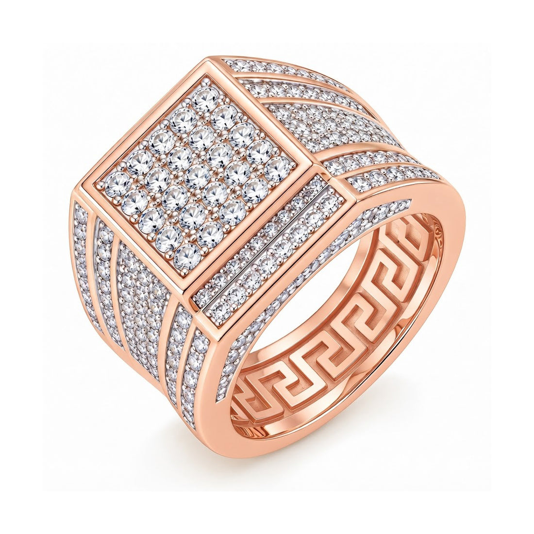 Cubist Moissanite Diamond Ring