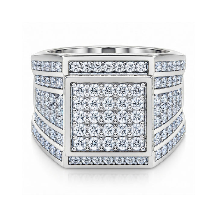Cubist Moissanite Diamond Ring