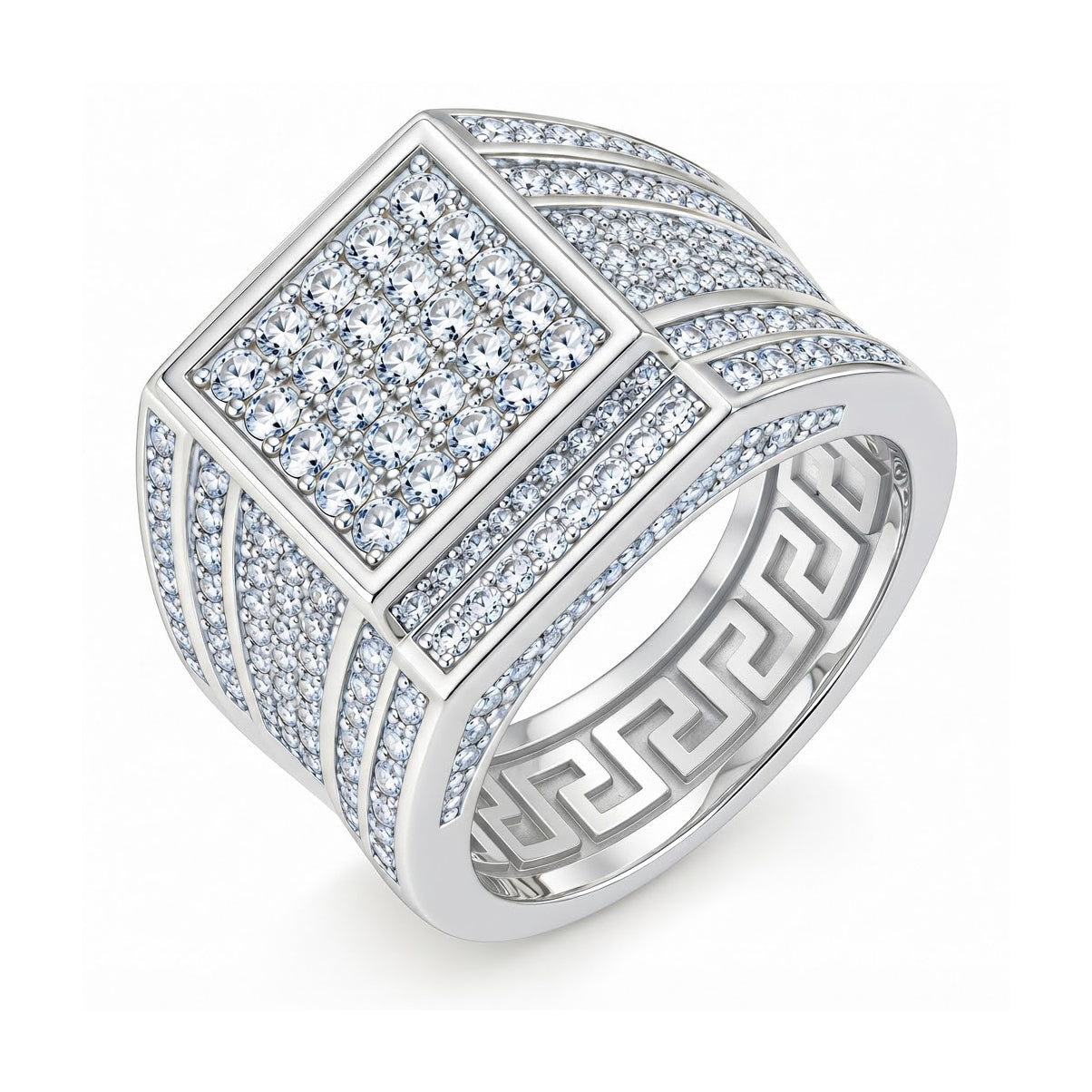 Cubist Moissanite Diamond Ring