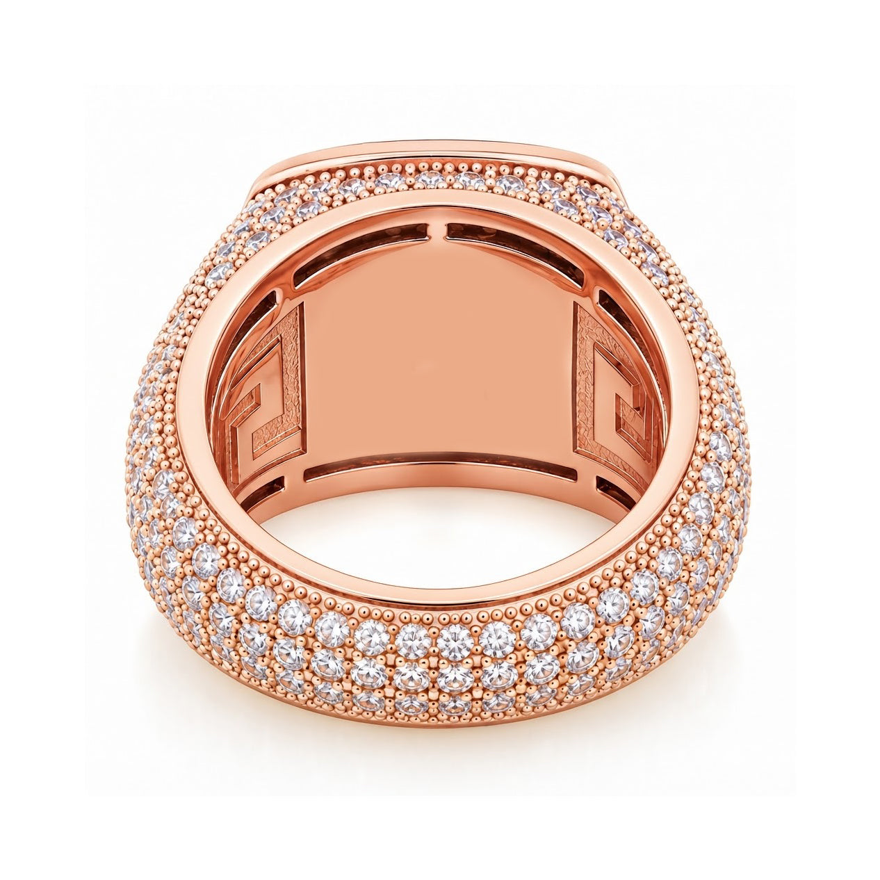 Platform Square Shape Diamond Ring