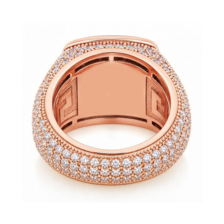 Platform Square Shape Diamond Ring