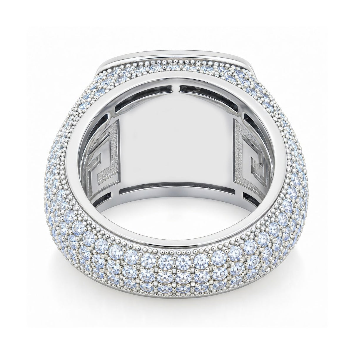Platform Square Shape Diamond Ring
