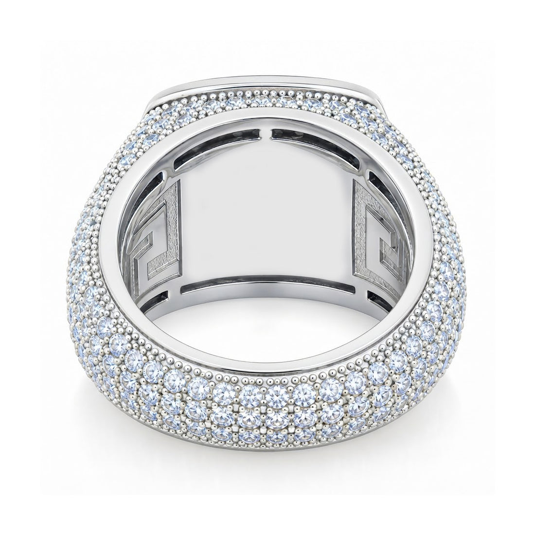 Platform Square Shape Diamond Ring