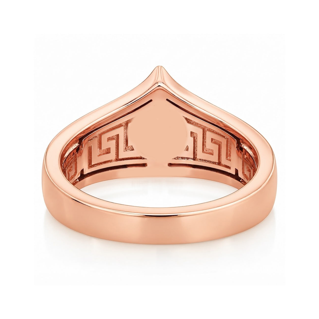 Trillion Cut Signet Diamond Ring