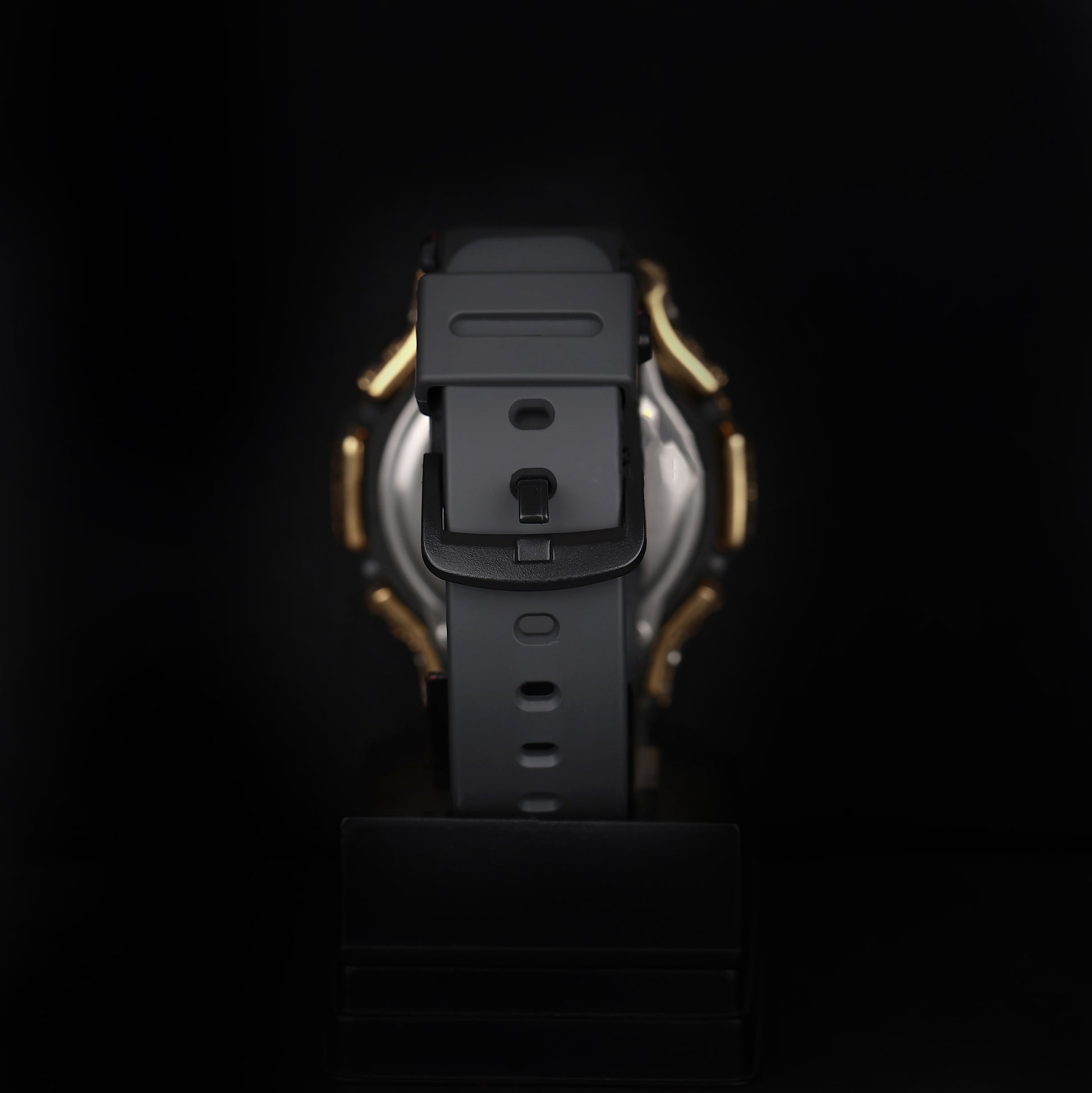 iced sport wristwatch with rose dial and luxury shine finish